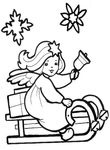 coloriage enfant Anges