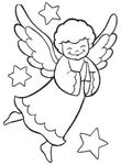coloriage enfant Anges