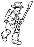 coloriage Pompiers
