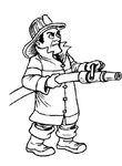 coloriage Pompiers