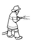 coloriage Pompiers
