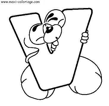 coloriage Alphabet Diddl