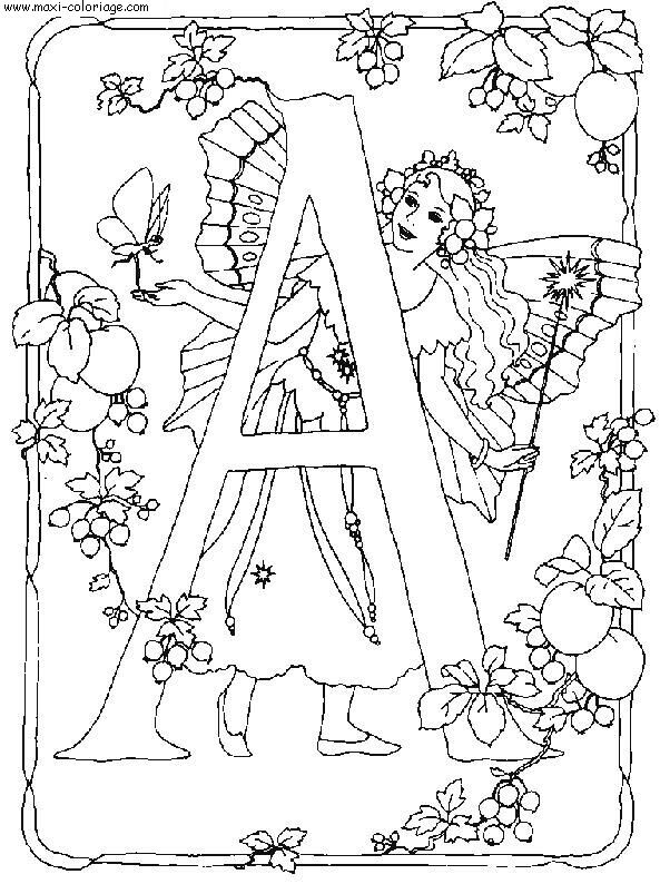 coloriage Alphabet Fees