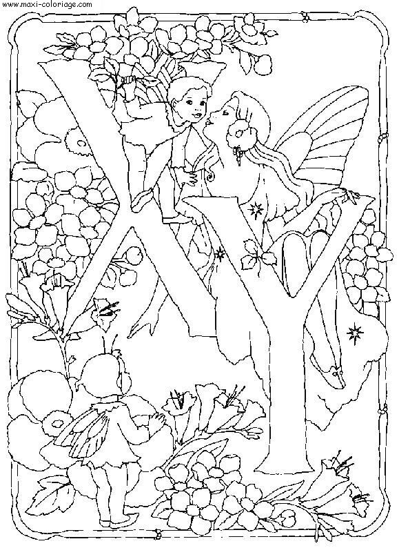 coloriage Alphabet Fees