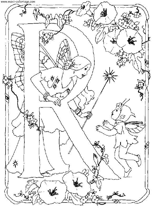coloriage Alphabet Fees