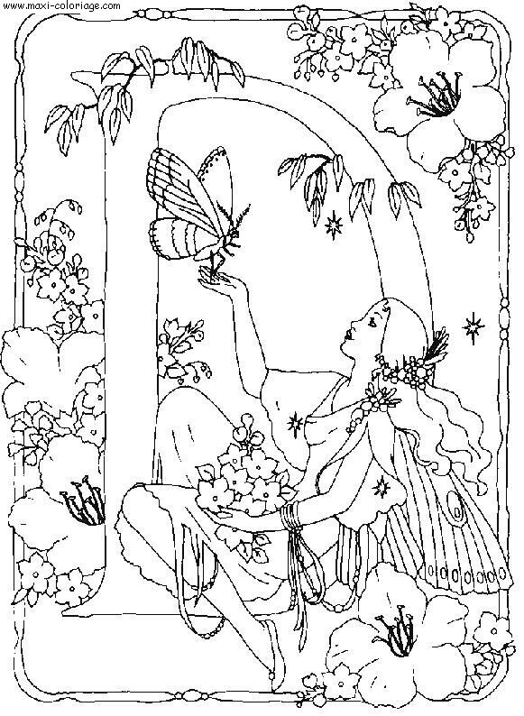 coloriage Alphabet Fees
