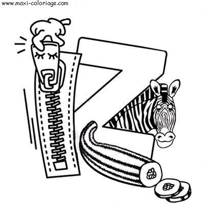 coloriage Alphabet Jouets