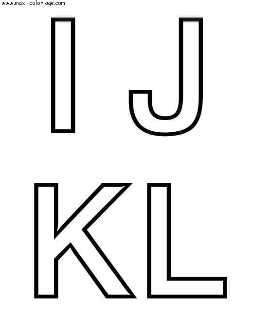 coloriage Alphabet Simple