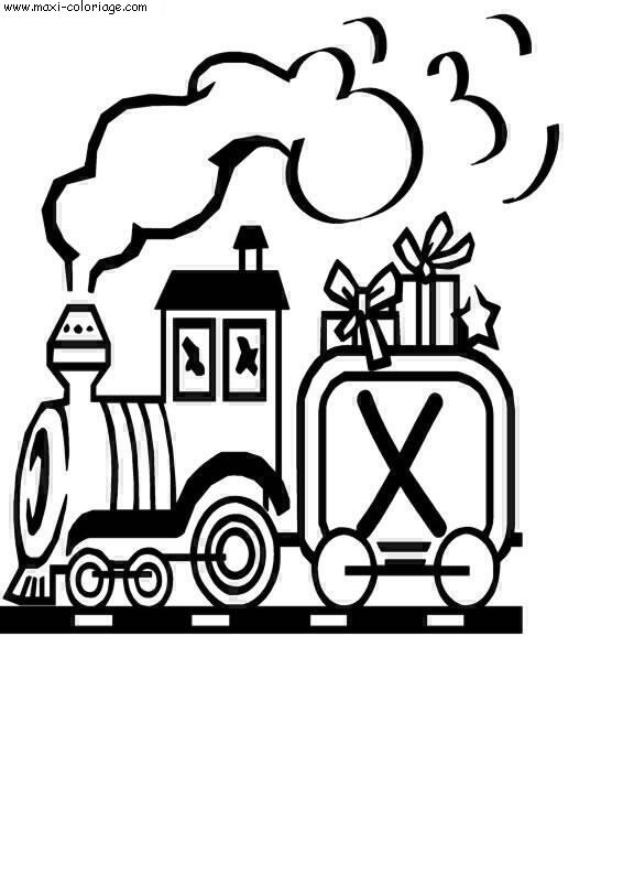 coloriage Alphabet Trains