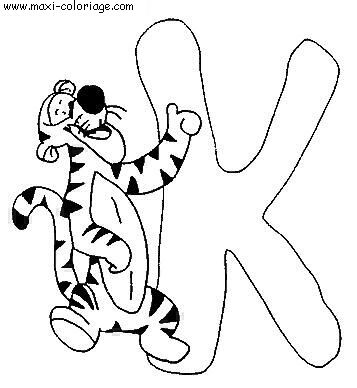 coloriage Alphabet Winnie L Ourson