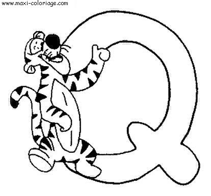 coloriage Alphabet Winnie L Ourson