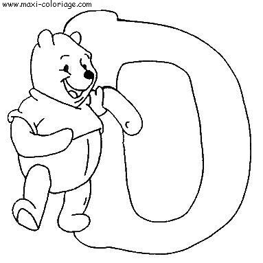 coloriage Alphabet Winnie L Ourson