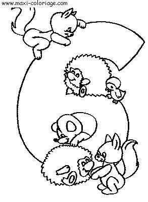 coloriage Chiffres Rigolo