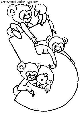 coloriage Chiffres Rigolo