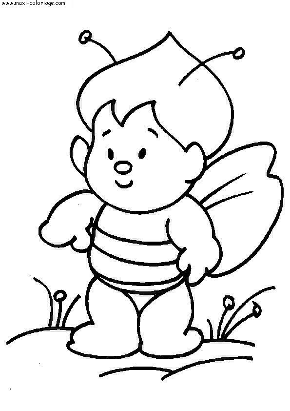 coloriage Abeilles