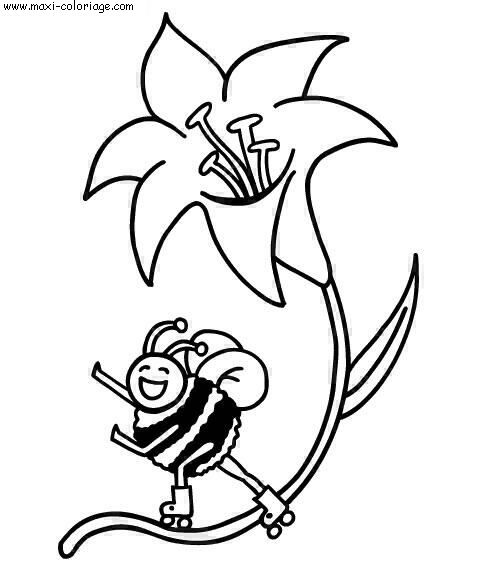 coloriage Abeilles
