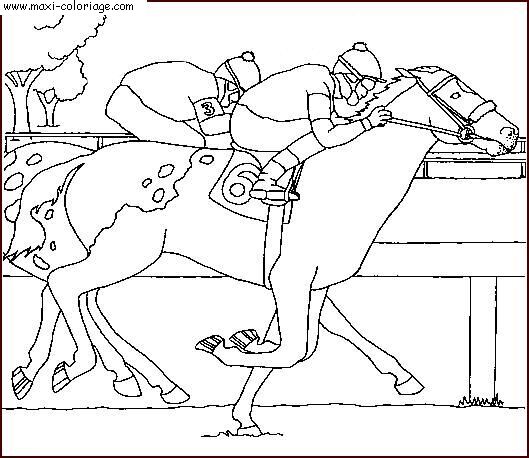 coloriage Chevaux