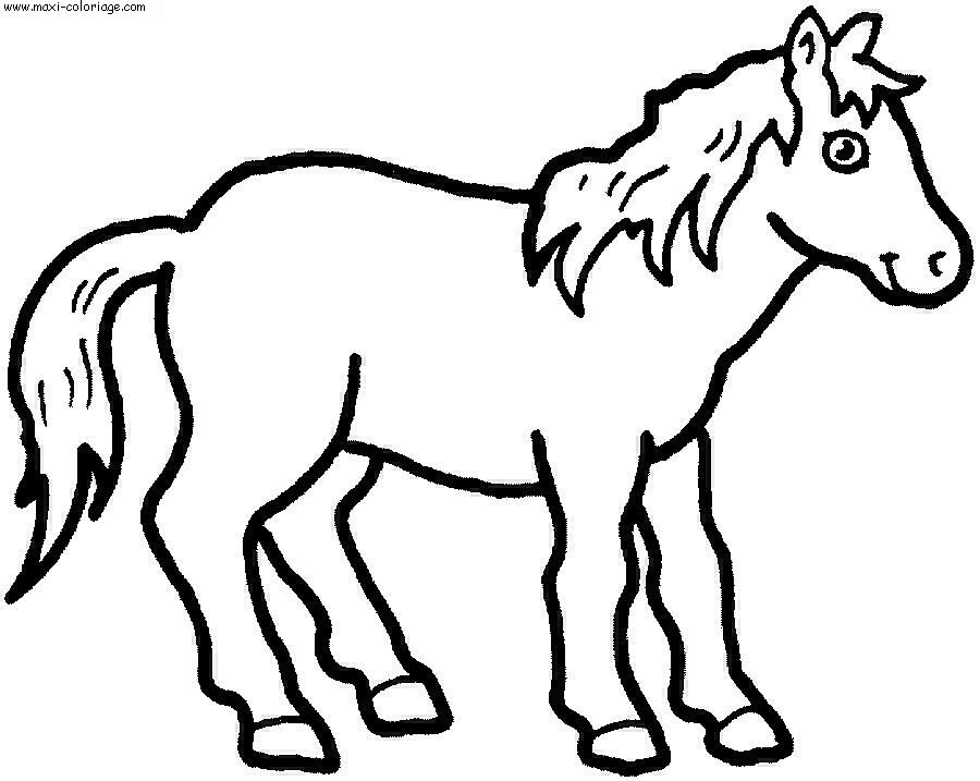 coloriage Chevaux