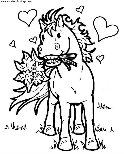coloriage Chevaux