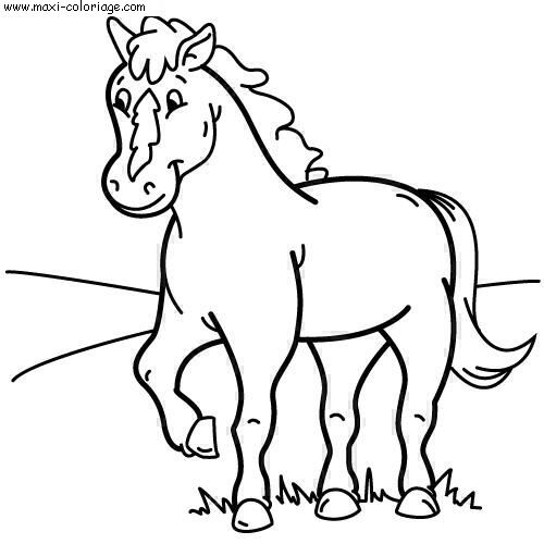 coloriage Chevaux