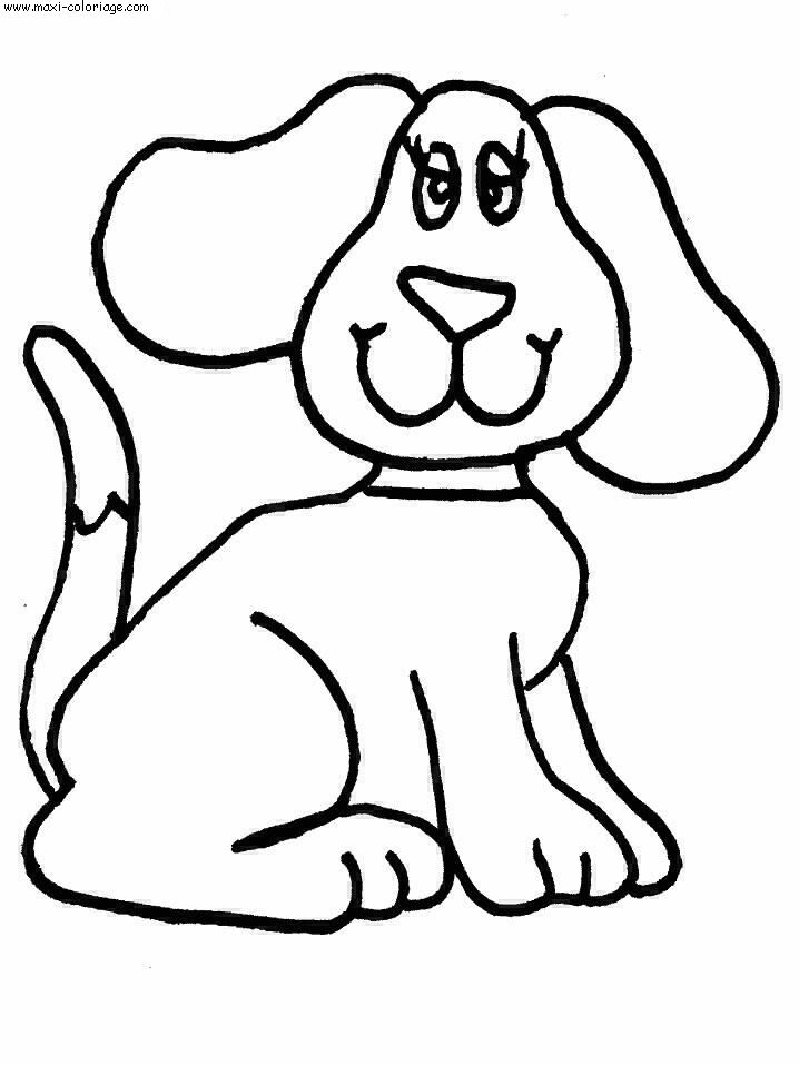 coloriage chiens dessin chiens chiens Coloriage N