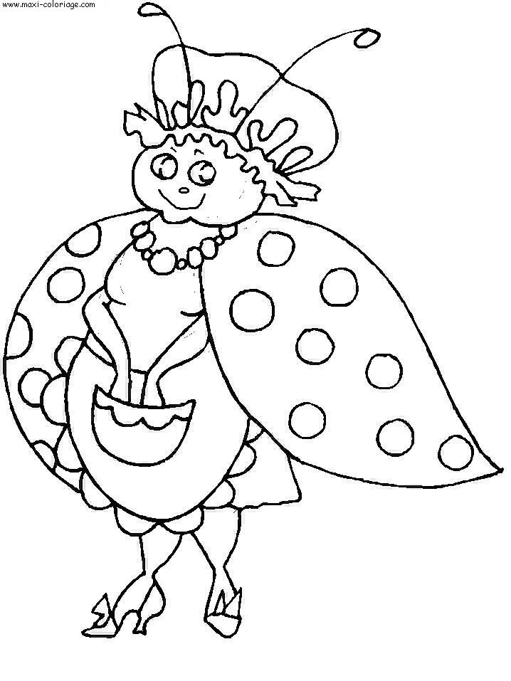 coloriage Coccinelles