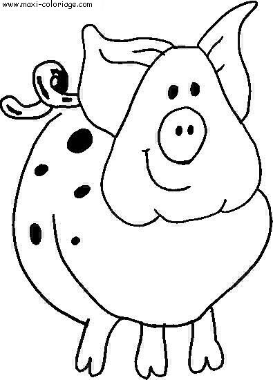 coloriage Cochons