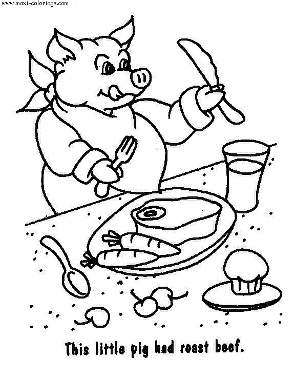 coloriage Cochons