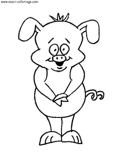coloriage Cochons