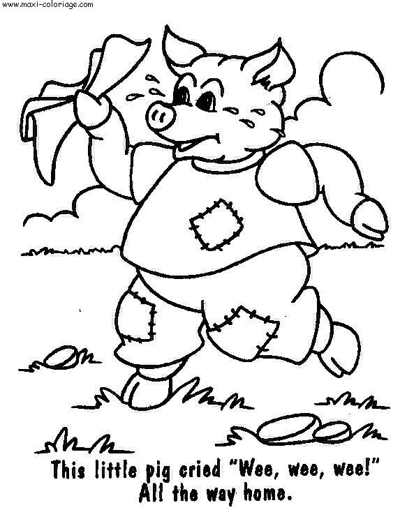 coloriage Cochons