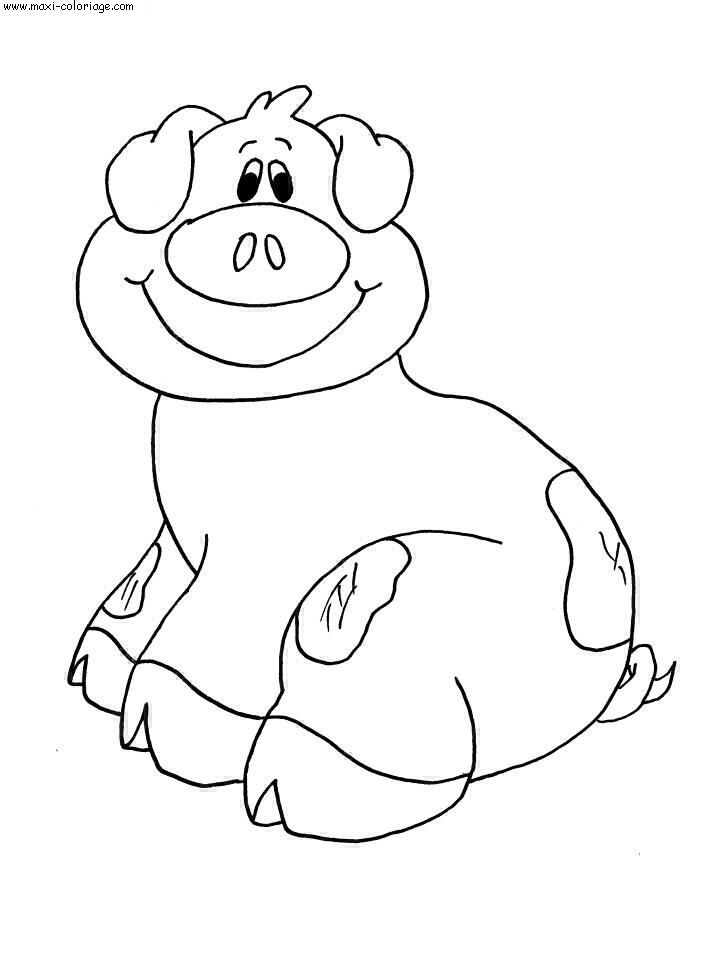 coloriage Cochons