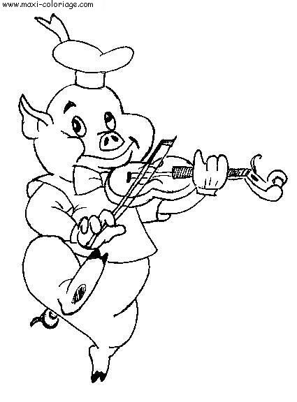 coloriage Cochons