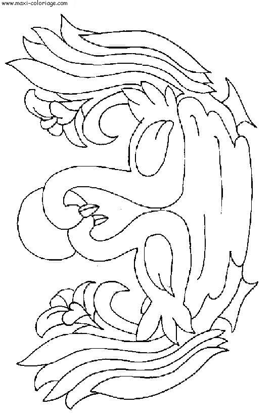 coloriage Cygnes