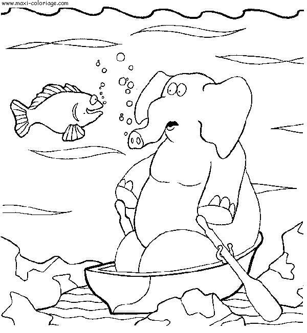 coloriage Elephants