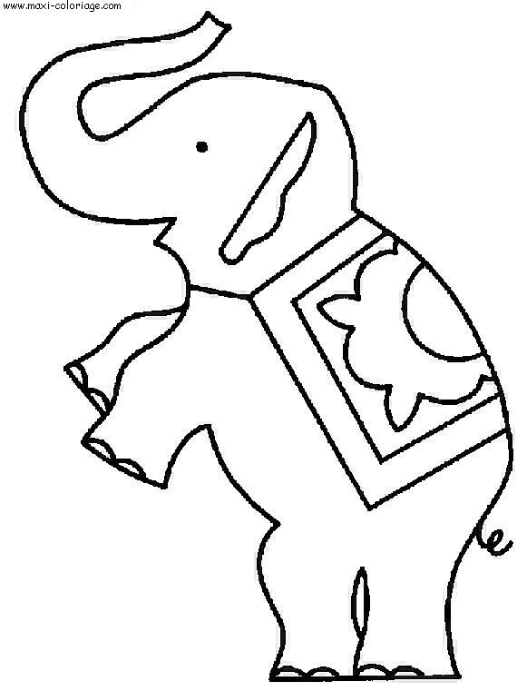 coloriage Elephants