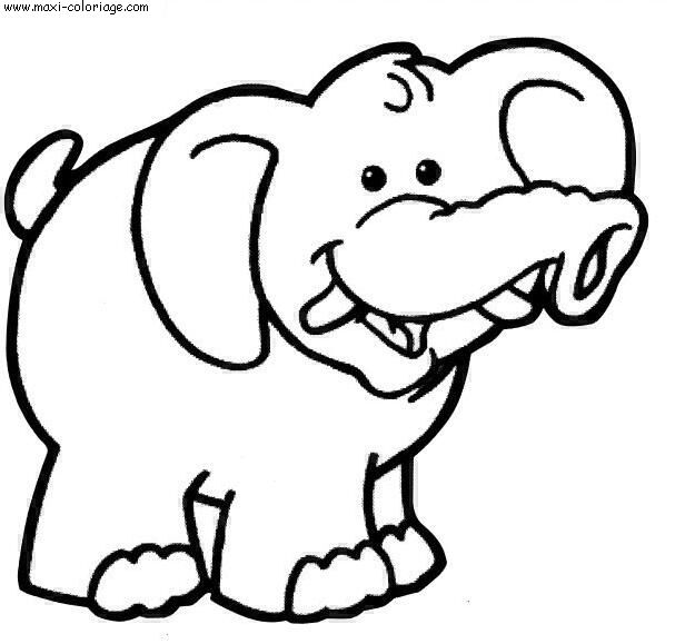 coloriage Elephants