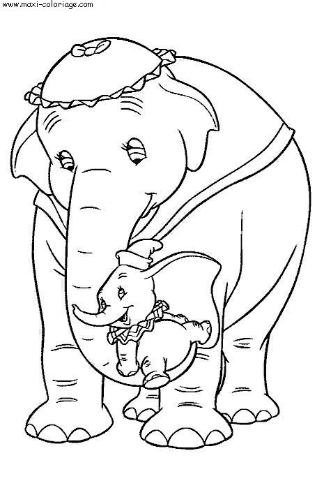 coloriage Elephants
