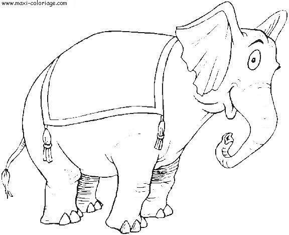 coloriage Elephants