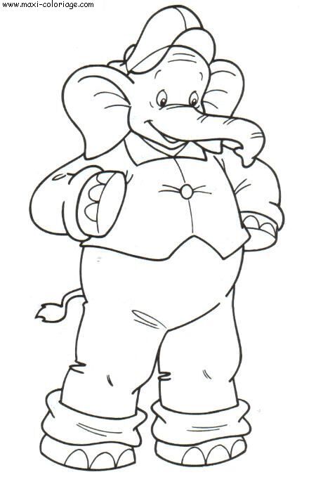 coloriage Elephants