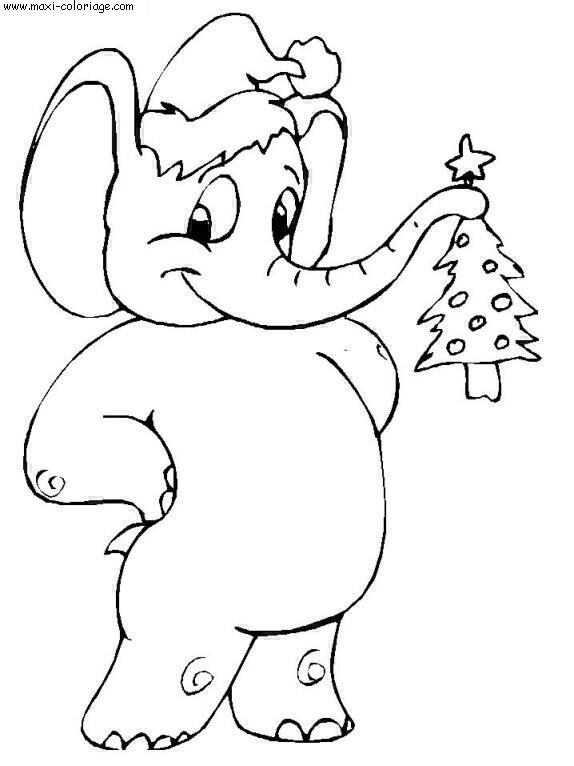 coloriage Elephants