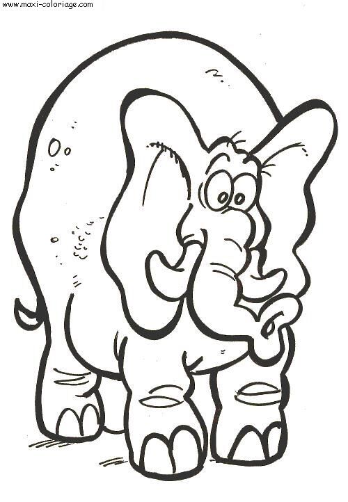 coloriage Elephants