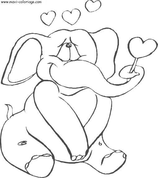 coloriage Elephants
