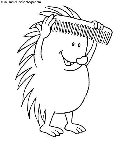 coloriage Herissons