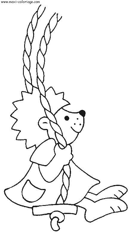 coloriage Herissons