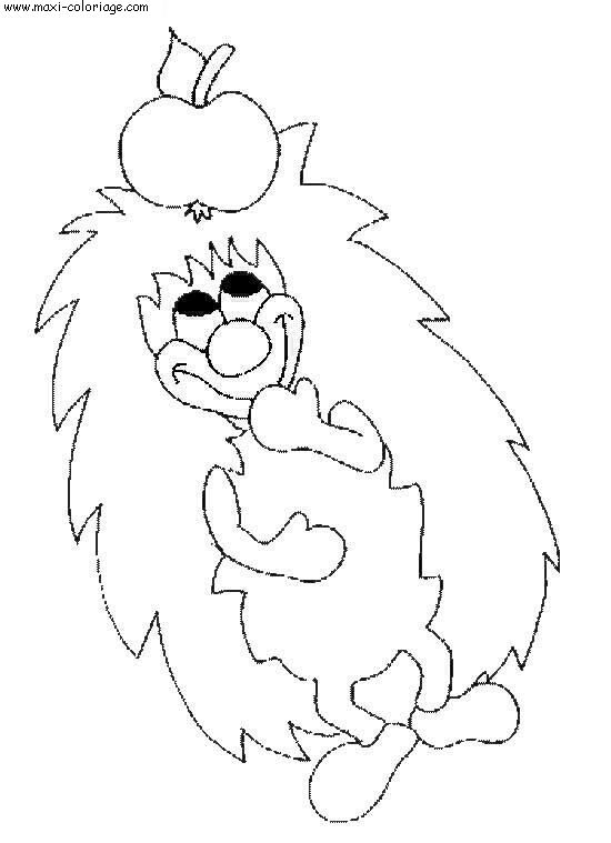 coloriage Herissons