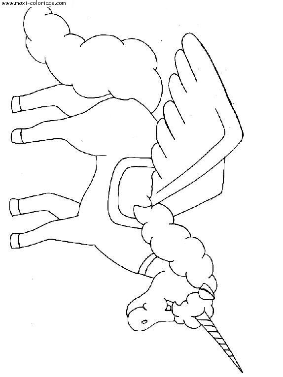 coloriage Licornes