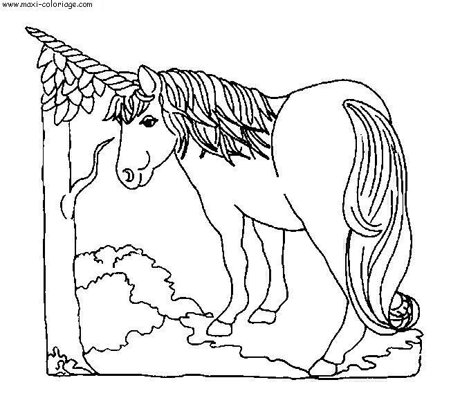 coloriage Licornes