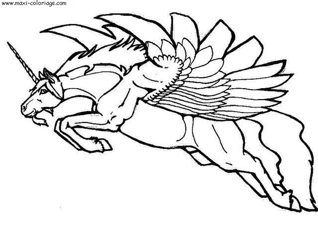 coloriage Licornes