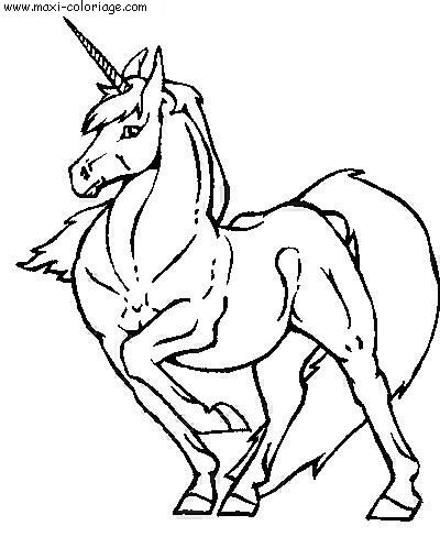 coloriage Licornes