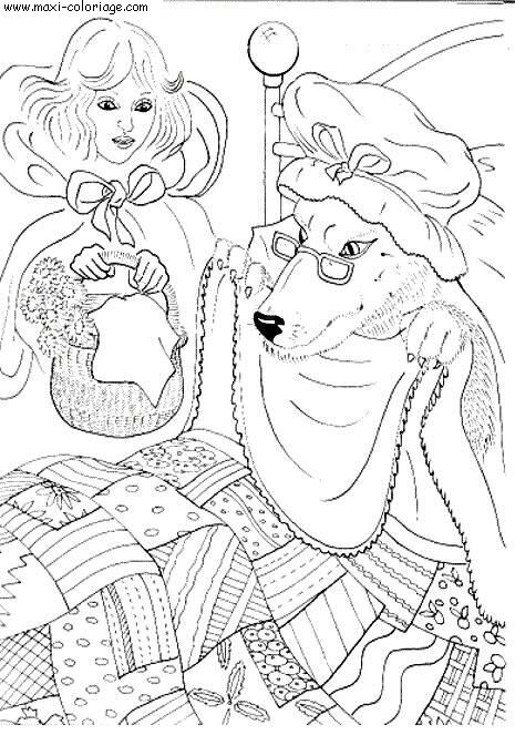 coloriage Loups